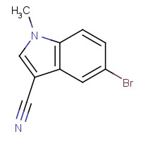 1219741-43-1 5-bromo-1-methylindole-3-carbonitrile chemical structure
