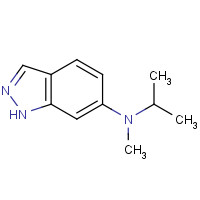 940881-63-0 N-methyl-N-propan-2-yl-1H-indazol-6-amine chemical structure