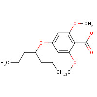 917981-33-0 4-heptan-4-yloxy-2,6-dimethoxybenzoic acid chemical structure
