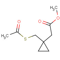 142148-14-9 methyl 2-[1-(acetylsulfanylmethyl)cyclopropyl]acetate chemical structure