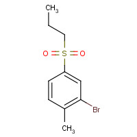 1240287-04-0 2-bromo-1-methyl-4-propylsulfonylbenzene chemical structure