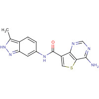 1527517-48-1 4-amino-N-(3-methyl-2H-indazol-6-yl)thieno[3,2-d]pyrimidine-7-carboxamide chemical structure