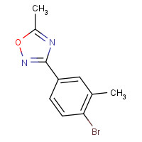 148672-39-3 3-(4-bromo-3-methylphenyl)-5-methyl-1,2,4-oxadiazole chemical structure