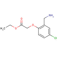 199296-49-6 ethyl 2-[2-(aminomethyl)-4-chlorophenoxy]acetate chemical structure