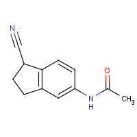 272104-21-9 N-(1-cyano-2,3-dihydro-1H-inden-5-yl)acetamide chemical structure