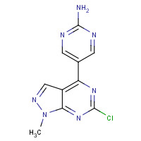 1292902-33-0 5-(6-chloro-1-methylpyrazolo[3,4-d]pyrimidin-4-yl)pyrimidin-2-amine chemical structure
