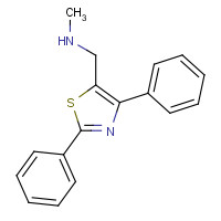 884507-18-0 1-(2,4-diphenyl-1,3-thiazol-5-yl)-N-methylmethanamine chemical structure