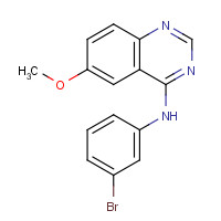 169205-79-2 N-(3-bromophenyl)-6-methoxyquinazolin-4-amine chemical structure