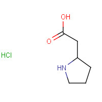 71985-79-0 2-pyrrolidin-2-ylacetic acid;hydrochloride chemical structure