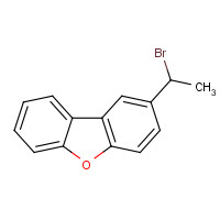 51497-58-6 2-(1-bromoethyl)dibenzofuran chemical structure