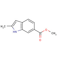 184150-96-7 methyl 2-methyl-1H-indole-6-carboxylate chemical structure