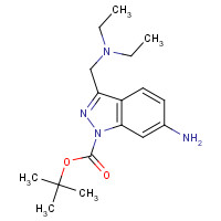 887590-89-8 tert-butyl 6-amino-3-(diethylaminomethyl)indazole-1-carboxylate chemical structure