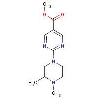 1035271-30-7 methyl 2-(3,4-dimethylpiperazin-1-yl)pyrimidine-5-carboxylate chemical structure