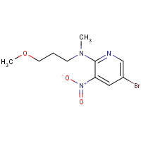 1259440-10-2 5-bromo-N-(3-methoxypropyl)-N-methyl-3-nitropyridin-2-amine chemical structure