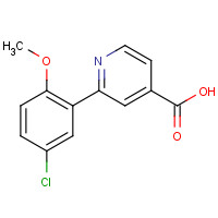 376594-24-0 2-(5-chloro-2-methoxyphenyl)pyridine-4-carboxylic acid chemical structure