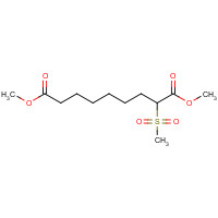 59768-18-2 dimethyl 2-methylsulfonylnonanedioate chemical structure