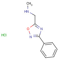 1185300-67-7 N-methyl-1-(3-phenyl-1,2,4-oxadiazol-5-yl)methanamine;hydrochloride chemical structure
