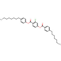 41161-57-3 (4-octylphenyl) 2-chloro-4-(4-heptylbenzoyl)oxybenzoate chemical structure