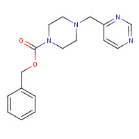 1269430-58-1 benzyl 4-(pyrimidin-4-ylmethyl)piperazine-1-carboxylate chemical structure