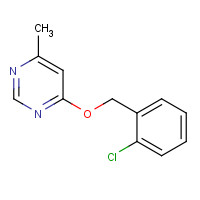 66742-94-7 4-[(2-chlorophenyl)methoxy]-6-methylpyrimidine chemical structure