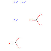 6106-20-3 trisodium;hydrogen carbonate;carbonate chemical structure
