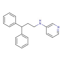 77038-59-6 N-(3,3-diphenylpropyl)pyridin-3-amine chemical structure