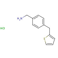 1112459-82-1 [4-(thiophen-2-ylmethyl)phenyl]methanamine;hydrochloride chemical structure