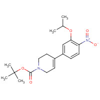 1462950-70-4 tert-butyl 4-(4-nitro-3-propan-2-yloxyphenyl)-3,6-dihydro-2H-pyridine-1-carboxylate chemical structure