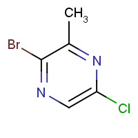 1260664-82-1 2-bromo-5-chloro-3-methylpyrazine chemical structure