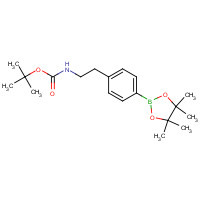 360792-43-4 tert-butyl N-[2-[4-(4,4,5,5-tetramethyl-1,3,2-dioxaborolan-2-yl)phenyl]ethyl]carbamate chemical structure