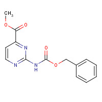 1443227-30-2 methyl 2-(phenylmethoxycarbonylamino)pyrimidine-4-carboxylate chemical structure