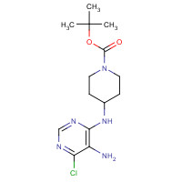 1079396-24-9 tert-butyl 4-[(5-amino-6-chloropyrimidin-4-yl)amino]piperidine-1-carboxylate chemical structure