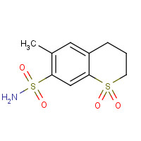 1084-65-7 6-methyl-1,1-dioxo-3,4-dihydro-2H-thiochromene-7-sulfonamide chemical structure