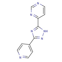 36646-37-4 4-(3-pyridin-4-yl-1H-1,2,4-triazol-5-yl)pyrimidine chemical structure