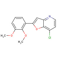 1360911-28-9 7-chloro-2-(2,3-dimethoxyphenyl)furo[3,2-b]pyridine chemical structure