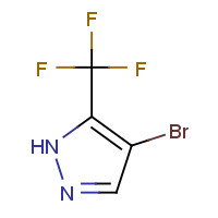 19968-17-3 4-bromo-5-(trifluoromethyl)-1H-pyrazole chemical structure
