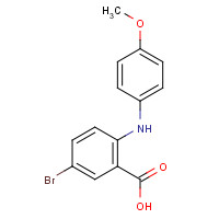 873914-47-7 5-bromo-2-(4-methoxyanilino)benzoic acid chemical structure
