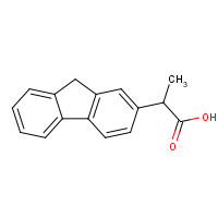 36950-96-6 2-(9H-fluoren-2-yl)propanoic acid chemical structure