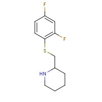 1247476-39-6 2-[(2,4-difluorophenyl)sulfanylmethyl]piperidine chemical structure