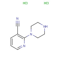87394-51-2 2-piperazin-1-ylpyridine-3-carbonitrile;dihydrochloride chemical structure