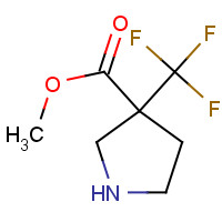 1283851-29-5 methyl 3-(trifluoromethyl)pyrrolidine-3-carboxylate chemical structure