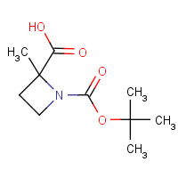 449758-77-4 2-methyl-1-[(2-methylpropan-2-yl)oxycarbonyl]azetidine-2-carboxylic acid chemical structure