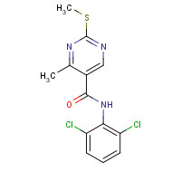 1452230-52-2 N-(2,6-dichlorophenyl)-4-methyl-2-methylsulfanylpyrimidine-5-carboxamide chemical structure