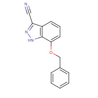 1123169-54-9 7-phenylmethoxy-1H-indazole-3-carbonitrile chemical structure