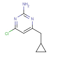 241821-65-8 4-chloro-6-(cyclopropylmethyl)pyrimidin-2-amine chemical structure