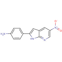 1246470-81-4 4-(5-nitro-1H-pyrrolo[2,3-b]pyridin-2-yl)aniline chemical structure