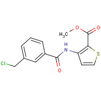 306935-11-5 methyl 3-[[3-(chloromethyl)benzoyl]amino]thiophene-2-carboxylate chemical structure