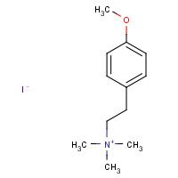 27946-67-4 2-(4-methoxyphenyl)ethyl-trimethylazanium;iodide chemical structure