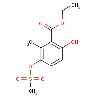 1616290-21-1 ethyl 6-hydroxy-2-methyl-3-methylsulfonyloxybenzoate chemical structure