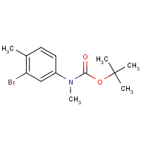 877064-95-4 tert-butyl N-(3-bromo-4-methylphenyl)-N-methylcarbamate chemical structure
